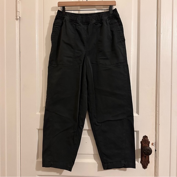TOAST Cotton Twill Pull On Pants Size 6 Small Med Black Grey Slate - Picture 4 of 10